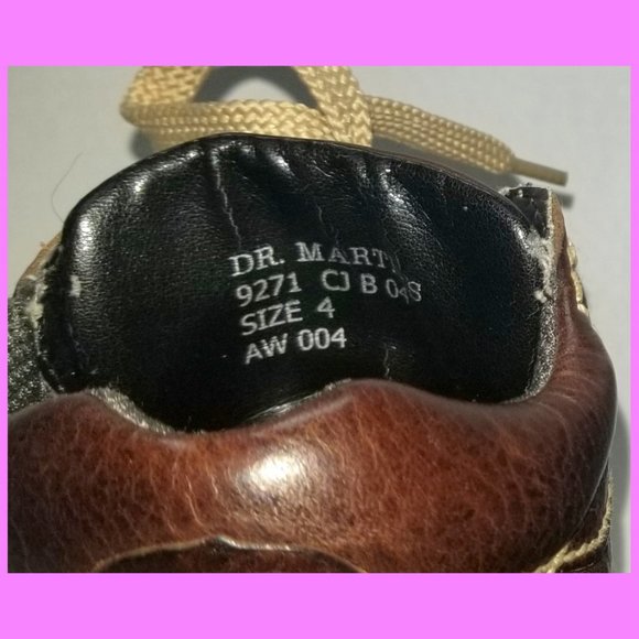 Size 6 US Women's Doc Dr. Marten's Brown Mahogany Heeled Heel Ankle Boots - Picture 7 of 17